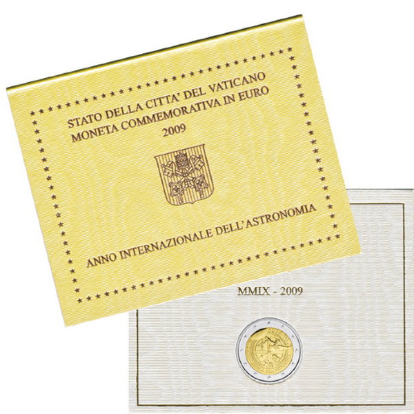 Ватикан, 2 евро 2009 год, Международный год астрономии
