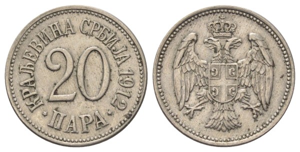 Сербия, 20 пара 1912 год
