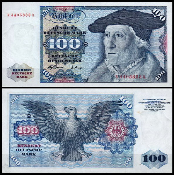 ФРГ 100 марок 1960 (XF Pick 22)