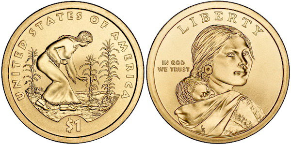 США, 1 доллар 2009 год, Сельское хозяйство индейцев