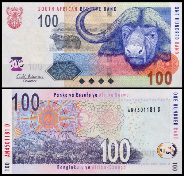 ЮАР 100 рендов 2005 (UNC Pick 131b) Gill Marcus
