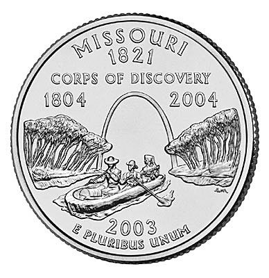 США, 25 центов 2003 год, Missouri