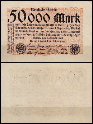 Германия 50000 марок 1923 UNC P.99