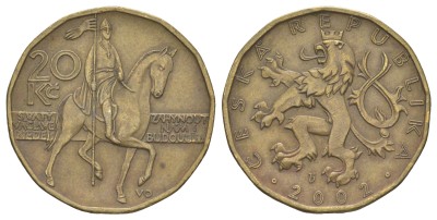 Чехия 20 крон 2002 год