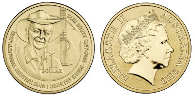 Австралия, 1 доллар 2013 (UNC, бронза) Австралийский певец в стиле кантри Слим Дасти
