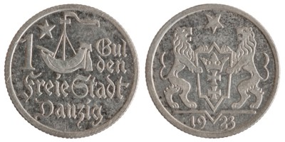 Данциг, 1 гульден 1923 год