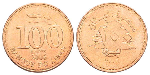 Ливан 100 ливров 2006 год