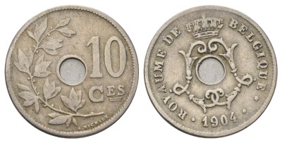 Бельгия, 10 сантимов 1904 год