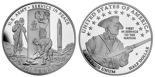 США, 50 центов 2011 год, Вклад армии США в мирное строительство, ПРУФ