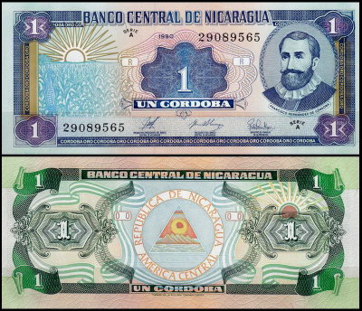 Никарагуа 1 кордоба 1990 (UNC Pick 173)