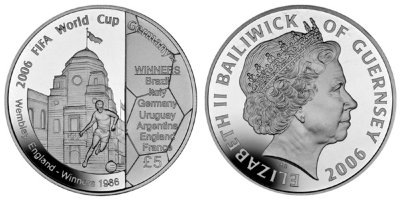 Гернси, 5 фунтов 2006 год, ЧМ по футболу в Германии, ПРУФ