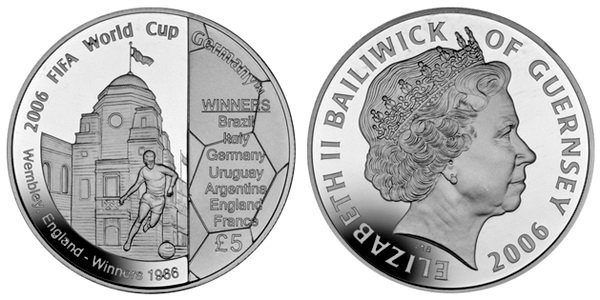 Гернси, 5 фунтов 2006 год, ЧМ по футболу в Германии, ПРУФ