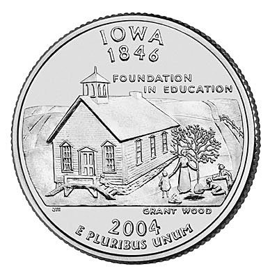 США, 25 центов 2004 год, Iowa