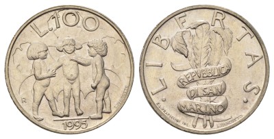 Сан Марино, 100 лир 1995 год