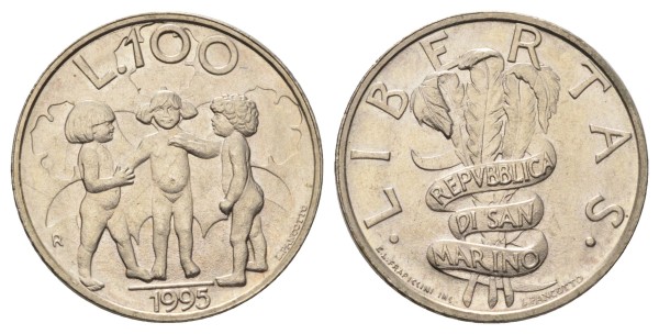 Сан Марино, 100 лир 1995 год