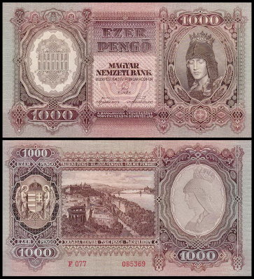 Венгрия 1000 пенго 1943 (UNC Pick 116)