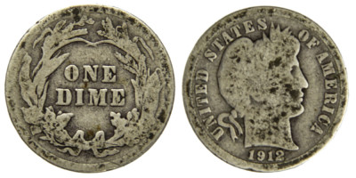 США, 10 центов 1912 год