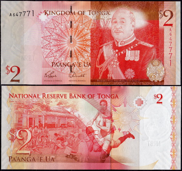 Тонга 2 паанга 2008-2014 (UNC Pick 38)