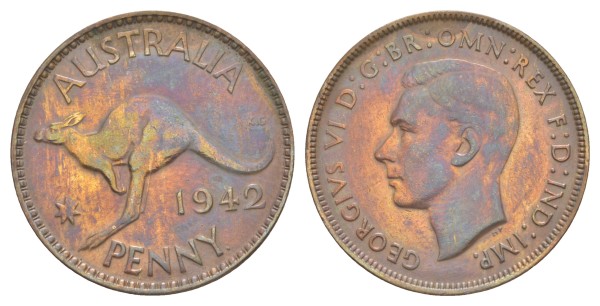 Австралия, 1 пенни 1942 год