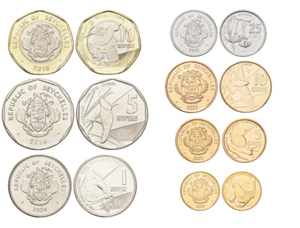 Сейшельские острова, набор из 7 монет 2016-2024