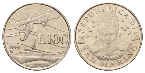 Сан Марино, 100 лир 1999 год