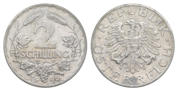 Австрия, 2 шиллинга 1946 год