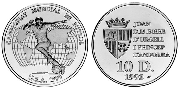 Андорра, 10 динер 1993 год, ЧМ по футболу в США, ПРУФ