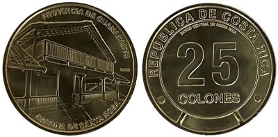 Коста-Рика 25 колон 2023 год - провинция Гуанакасте