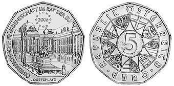 Австрия, 5 евро 2006 год, Председательство Австрии в ЕС