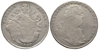 Бавария 1 талер 1799 мадонна