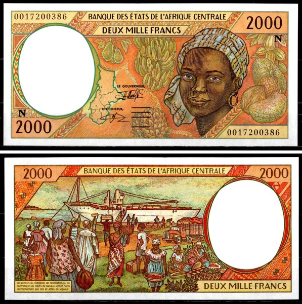 Экваториальная Гвинея 2000 франков 2000 (UNC Pick 503N)