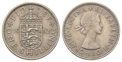 Англия, 1 шиллинг 1962 год