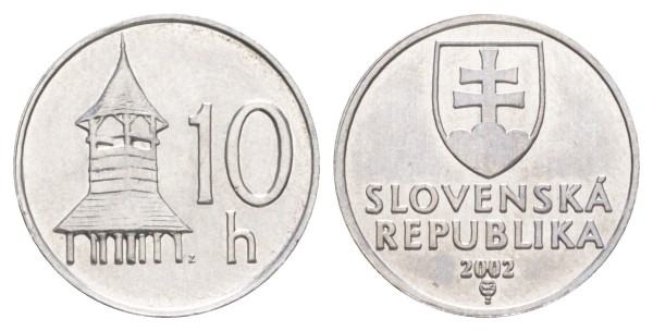 Словакия, 10 геллеров 2002 год