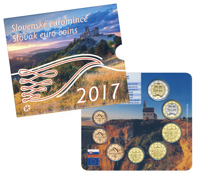Словакия, Набор монет 2017 года (буклет) №1