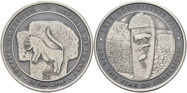Турция, 20 лир 2019 год,  Гёбекли-Тепе