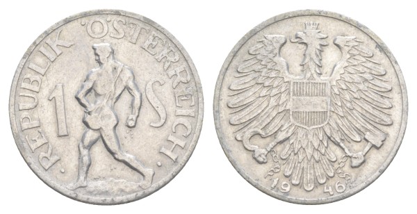 Австрия, 1 шиллинг 1946 год