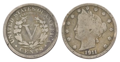 США, 5 центов 1911 год