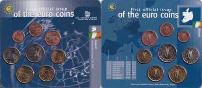 Ирландия, Набор монет 2002 года (буклет)