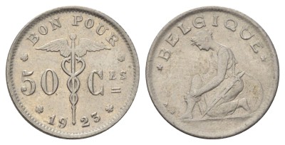 Бельгия, 50 сантимов 1923 год