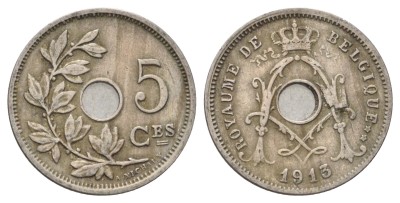 Бельгия, 5 сантимов 1913 год