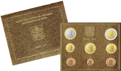 Ватикан, Набор монет 2011 года (буклет)