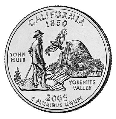 США, 25 центов 2005 год, California