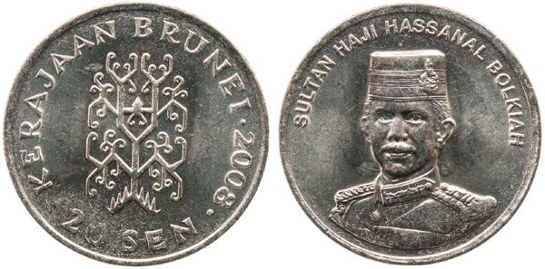 Бруней, 20 сен 2008 год, UNC