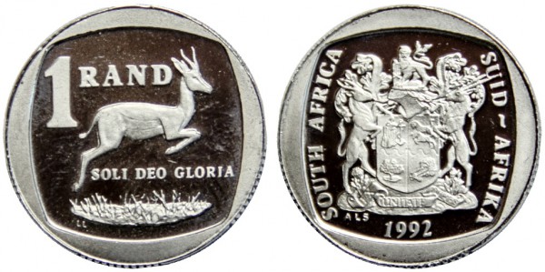 ЮАР, 1 ранд 1992 год, ПРУФ