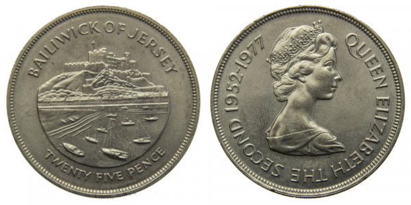 Джерси, 25 центов 1977 год