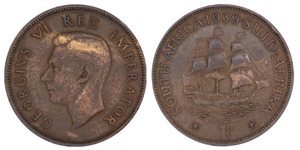 ЮАР, 1 пенни  1939 год