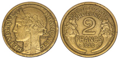 Франция, 2 франка 1939 год