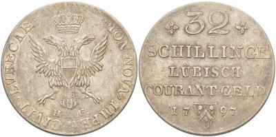 Любек 32 шиллинга 1797