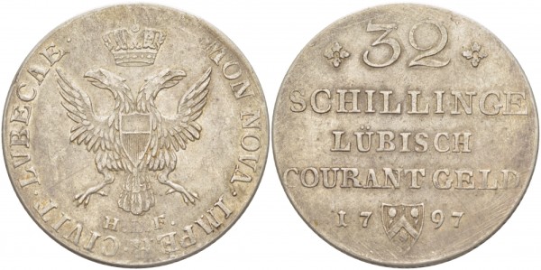 Любек 32 шиллинга 1797