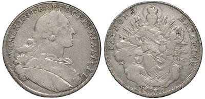 Бавария 1 талер 1759 Максимилиан III Иосиф Карл